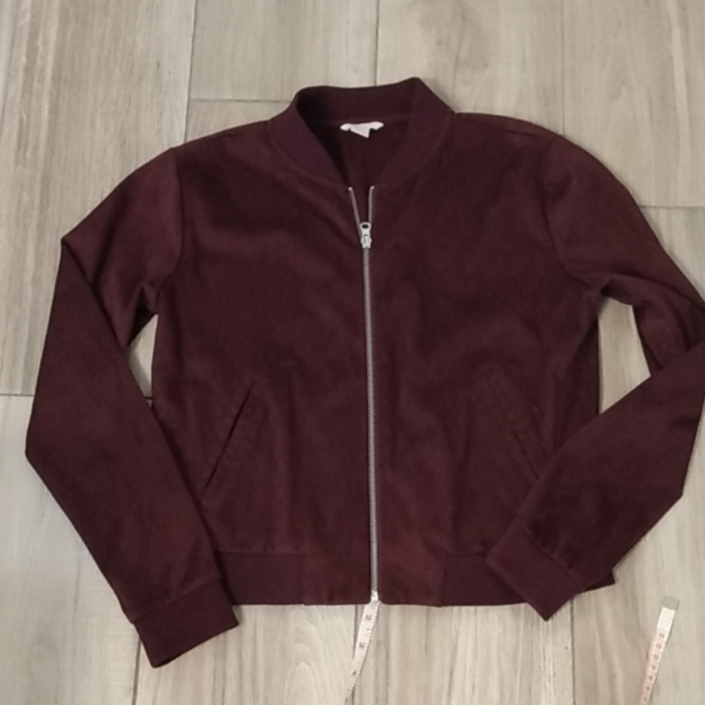 Forever 21 Faux Suede Cropped Jacket